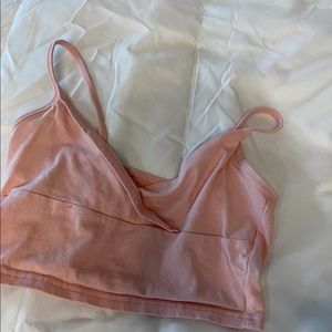 Pacsun cropped pink tank